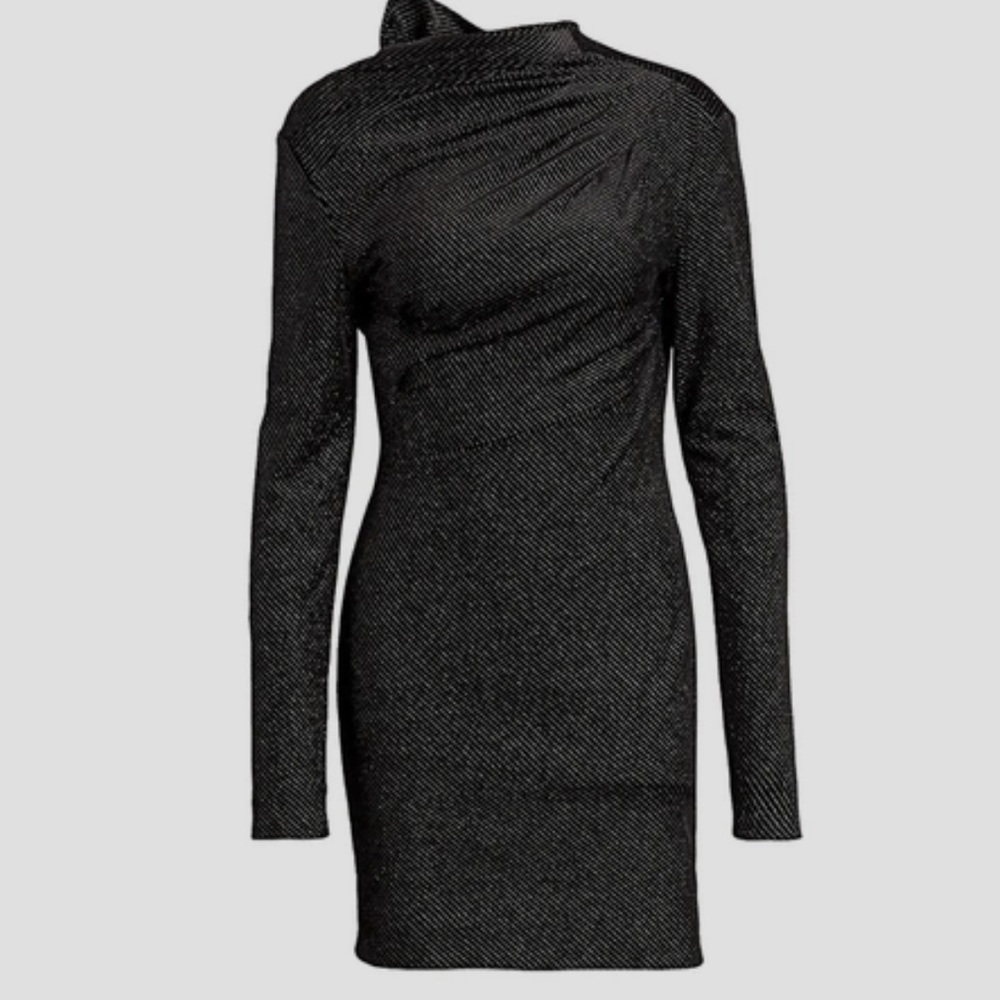RTA Angel Dust Metallic Velvet Bodycon Dress - Picture 4 of 11